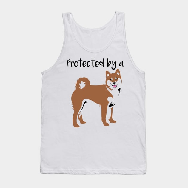 Protected by a Shiba Inu Tank Top by PotatoCo